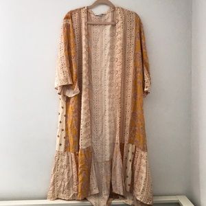Yellow Boho Duster